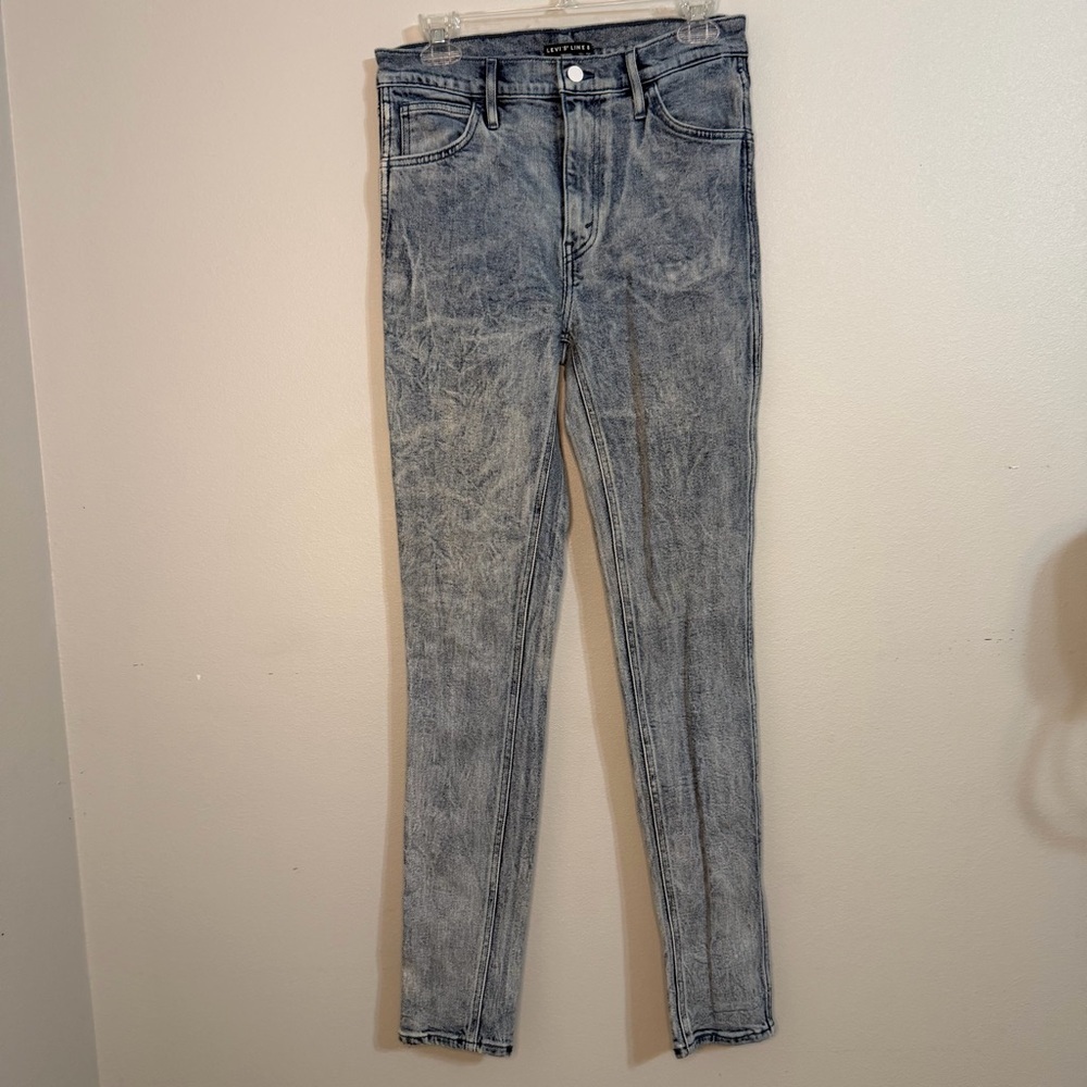 Levis‎ Line 8 Slim Fit Jeans Mens 29x32 Acid Wash Streetwear Vintage Denim